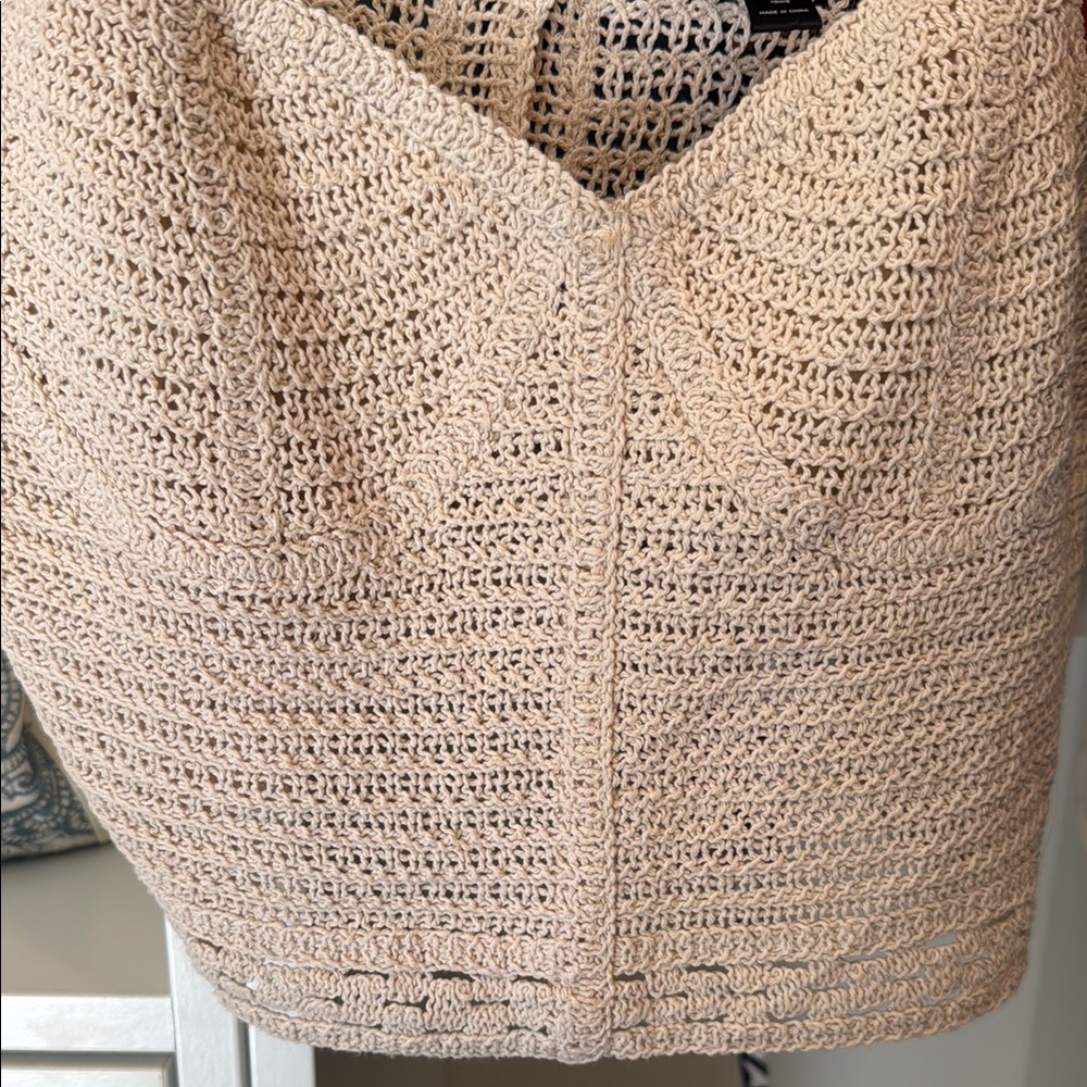 Aqua Tan Fitted Bustier Tank Top Cute Fit!
